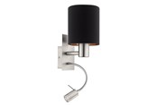 Lampen - EGLO PASTERI Wandarmaturen, zwart, koper - 96483