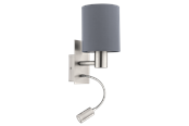 Lampen - EGLO PASTERI Wandarmaturen, grijs - 96479