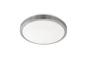 Lampen - EGLO COMPETA 1 wandarmatuur/plafonniÃ¨re, wit, nikkel-mat - 96033