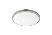 Lampen - EGLO COMPETA 1 wandarmatuur/plafonnière, wit, nikkel-mat - 96034