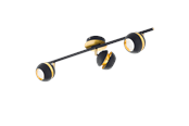 Lampen - EGLO NOCITO spot, zwart, goud - 95484