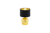 Lampen - EGLO MANALBA Tafellampen, zwart, goud - 95386