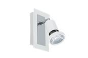 Lampen - EGLO SARRIA spot, wit, chroom - 94958