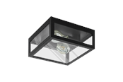 Lampen - EGLO ALAMONTE 1 wandarmatuur/plafonnière, helder - 94832
