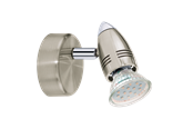 Lampen - EGLO MAGNUM-LED spot, nikkel-mat, chroom - 92641