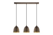 Lampen - EGLO SAFI hanglamp, bruin, goud - 49871