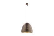Lampen - EGLO SAFI hanglamp, bruin, goud - 49815