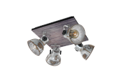 Lampen - EGLO BARNSTAPLE spot, tweedehandsoptiek zink - 49653