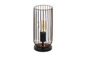 Lampen - EGLO ROCCAMENA Tafellampen, zwart, koper - 49646