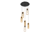 Lampen - EGLO LITTLETON hanglamp, bruin - 44054