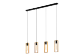 Lampen - EGLO LITTLETON hanglamp, bruin - 44053
