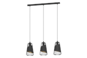 Lampen - EGLO AUSTELL hanglamp, zwart, goud - 49448