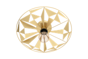 Lampen - EGLO CASTANUELO wandarmatuur/plafonniÃ¨re, goudkleuren - 43599