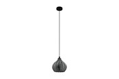 Lampen - EGLO TAMALLAT hanglamp, zwart-transparant - 43576