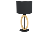 Lampen - EGLO BASILDON 1 Tafellampen, zwart - 43569