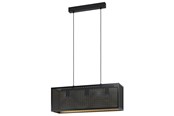 Lampen - EGLO SALLICANO hanglamp, zwart, goud - 43559