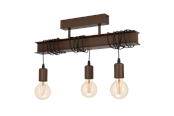 Lampen - EGLO TOWNSHEND 4 Plafondarmaturen, antiek-bruin - 43522