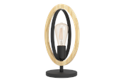 Lampen - EGLO BASILDON Tafellampen, zwart, bruin - 43464