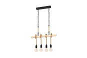 Lampen - EGLO YOUNGSTOWN hanglamp, zwart, bruin - 43318