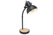 Lampen - EGLO LUBENHAM Tafellampen, zwart, bruin - 44058