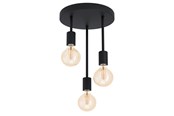 Lampen - EGLO WILMCOTE Plafondarmaturen, zwart - 43126