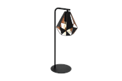 Lampen - EGLO CARLTON 4 Tafellampen, zwart, koperkleur-antiek - 43058
