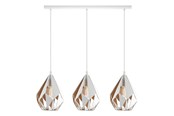 Lampen - EGLO CARLTON 1 hanglamp, wit, goud - 43002