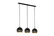 Lampen - EGLO CAMASTRA hanglamp, zwart, goud - 33334