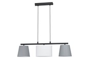 Lampen - EGLO ALMEIDA 1 hanglamp, grijs, wit - 98587