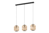 Lampen - EGLO BORDESLEY hanglamp, natuur - 43217