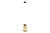 Lampen - EGLO CLAVERDON hanglamp, natuur - 43252
