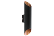 Lampen - EGLO AGOLADA Wandarmaturen, zwart, koper - 94804