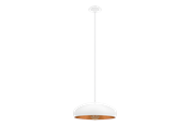 Lampen - EGLO MOGANO 1 hanglamp, wit, koper - 94606