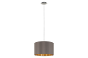 Lampen - EGLO MASERLO hanglamp, cappucino, goud - 31603