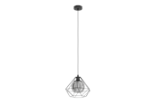Lampen - EGLO VERNHAM hanglamp, zwart-transparant - 43482