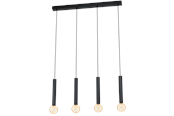 Lampen - EGLO CORTENOVA hanglamp, zwart - 98057