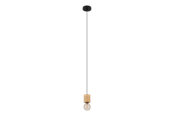 Lampen - EGLO TURIALDO hanglamp, bruin, zwart - 901172