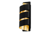 Lampen - EGLO ELIZONDO Wandarmaturen, zwart, goud - 98755