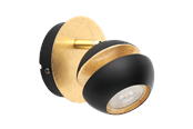 Lampen - EGLO NOCITO spot, zwart, goud - 95482