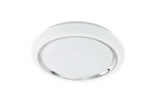 Lampen - EGLO CAPASSO wandarmatuur/plafonnière, wit, chroom - 96023