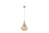 Lampen - EGLO AMSFIELD hanglamp, bruin - 49772