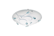 Lampen - EGLO SORRENTA 1 wandarmatuur/plafonnière, wit, helder - 95689