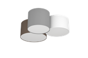 Lampen - EGLO PASTORE Plafondarmaturen, antraciet-bruin, wit, grijs - 97479