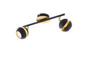 Lampen - EGLO NOCITO spot, zwart, goud - 95483
