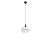 Lampen - EGLO TARBES hanglamp, zwart - 94188