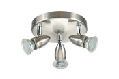 Lampen - EGLO MAGNUM LED spot, nikkel-mat, chroom - 95824