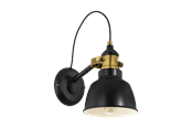 Lampen - EGLO THORNFORD Wandarmaturen, zwart, gebronsd - 49522