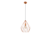 Lampen - EGLO CARLTON hanglamp, koperkleuren - 49258