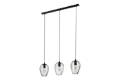 Lampen - EGLO NEWTOWN hanglamp, zwart - 49478