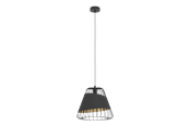 Lampen - EGLO AUSTELL hanglamp, zwart, goud - 49446